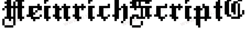 HeinrichScriptC Regu字体转换